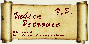 Vukica Petrović vizit kartica